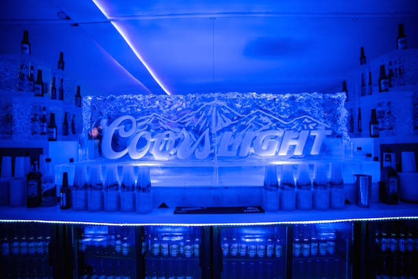 Coors Light Ice Bar Back Bar