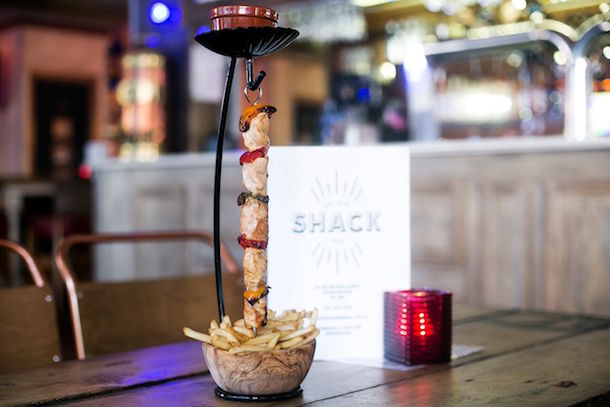 Shack Bar And Grill Manchester Chicken Hanging Kebab