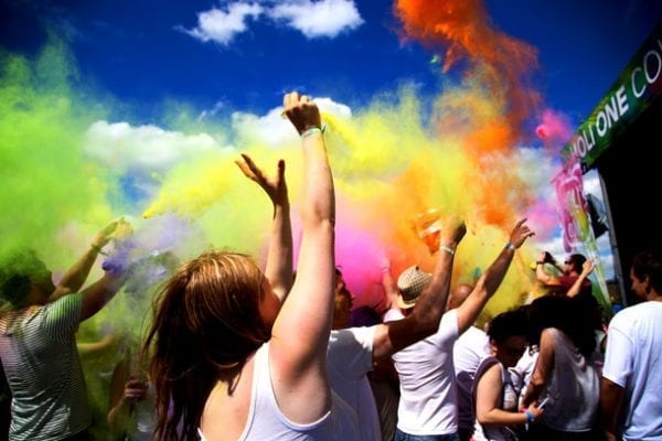 Holi One Colour Festival At Heaton Park