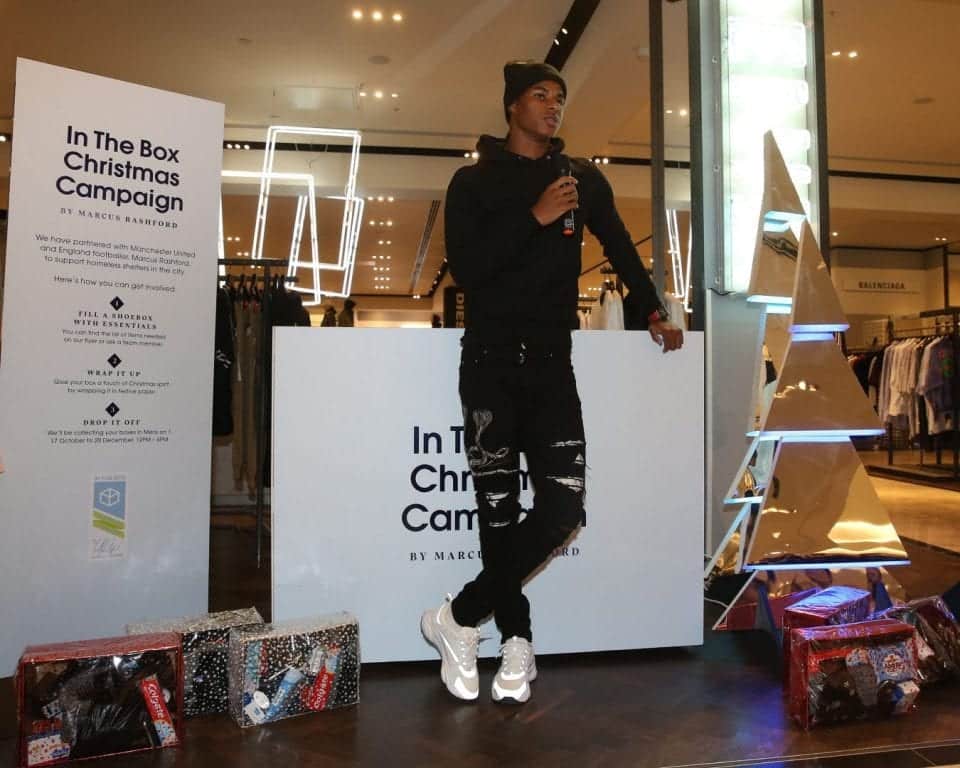 Marcus Rashford launches Christmas box campaign to help Manchester's homeless