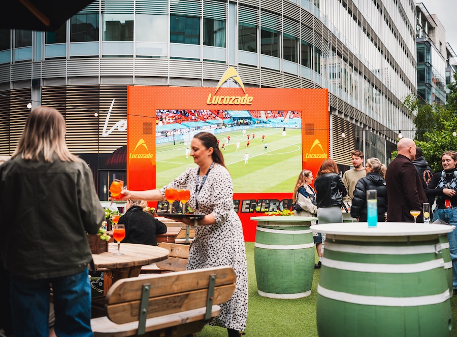 Lawn Club big screen to watch live sport in Manchester