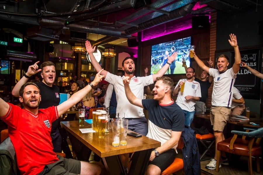 Deansgate sports bar BOX is one of the best places to watch football and live sports in Manchester