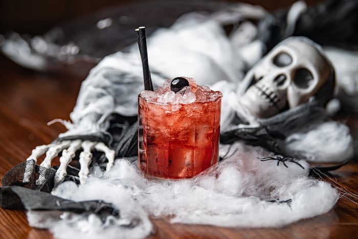 divenq bar cocktail halloween red devil