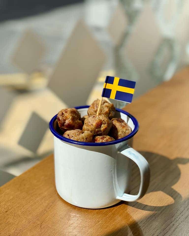Swedish meatballs in a mug Lättsam Manchester