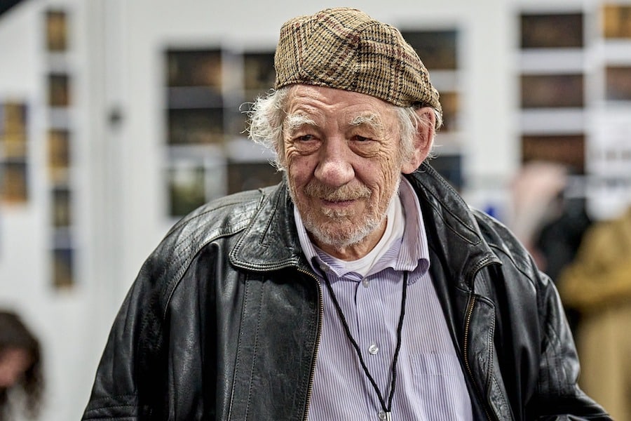Sir Ian Mckellen in rehearsal for Player Kings coming to Opera House Manchester