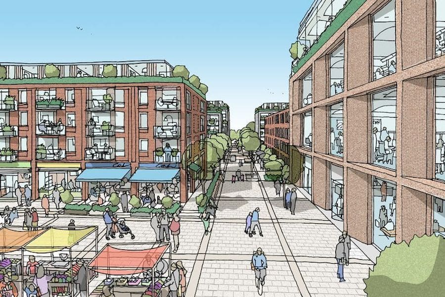 An artists impression of how Bury could look 