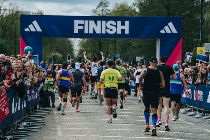 Manchester Marathon 2024 finish line